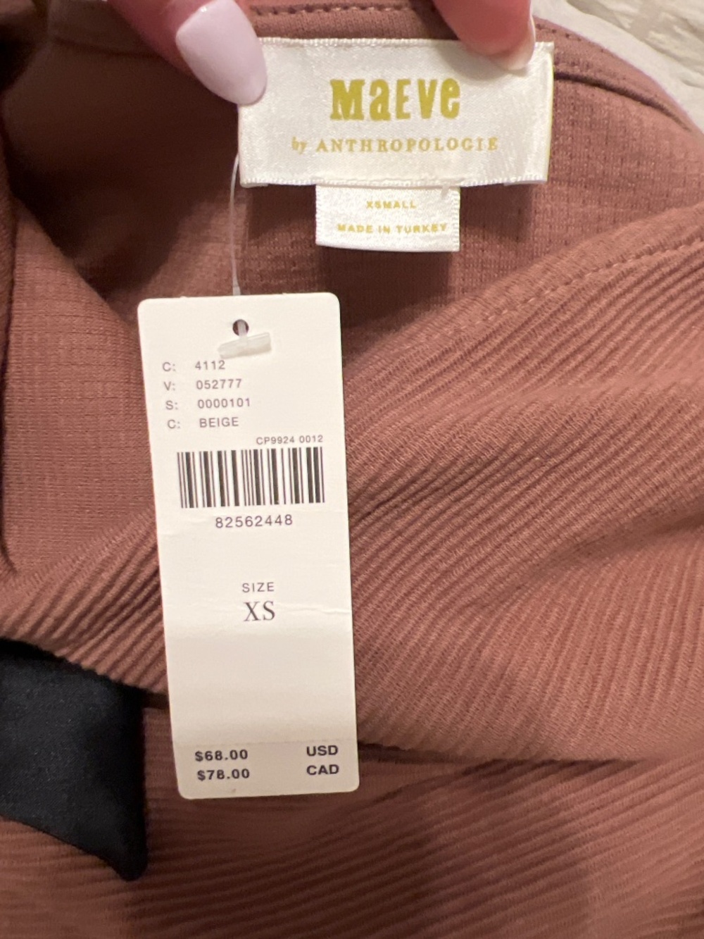 Anthropologie Maeve One shoulder bow top NWT - Picture 4 of 4